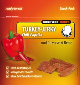 Puten Jerky - Chili-Paprika 25g Packung